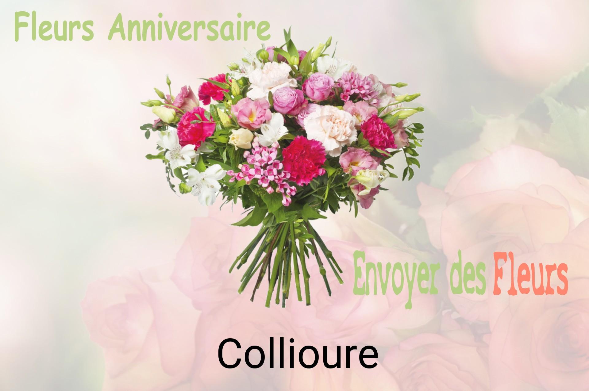 Bouquet de fleurs d’anniversaire livré à Collioure